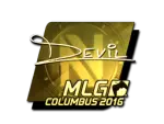 Sticker | DEVIL (Gold) | MLG Columbus 2016
