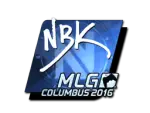 Sticker | NBK- (Foil) | MLG Columbus 2016