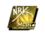 Sticker | NBK- (Gold) | MLG Columbus 2016