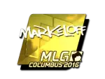 Sticker | markeloff (Gold) | MLG Columbus 2016