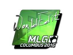 Sticker | WorldEdit (Foil) | MLG Columbus 2016 Sticker | WorldEdit (Foil) | MLG Columbus 2016