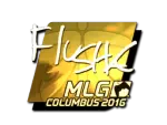 Sticker | flusha (Gold) | MLG Columbus 2016