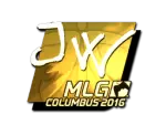 Sticker | JW (Gold) | MLG Columbus 2016
