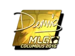 Sticker | dennis (Gold) | MLG Columbus 2016