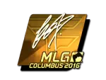 Sticker | fox (Gold) | MLG Columbus 2016