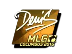 Sticker | denis (Gold) | MLG Columbus 2016