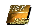 Sticker | nex (Gold) | MLG Columbus 2016
