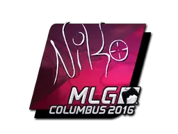 Sticker | NiKo (Foil) | MLG Columbus 2016 Sticker | NiKo (Foil) | MLG Columbus 2016