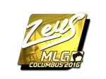 Sticker | Zeus (Gold) | MLG Columbus 2016