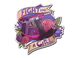 Sticker | Fight like a Girl Sticker | Fight like a Girl
