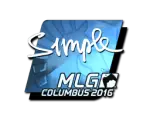 Sticker | s1mple (Foil) | MLG Columbus 2016