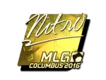 Sticker | nitr0 (Gold) | MLG Columbus 2016
