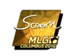 Sticker | ScreaM (Gold) | MLG Columbus 2016