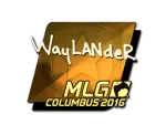 Sticker | wayLander (Gold) | MLG Columbus 2016