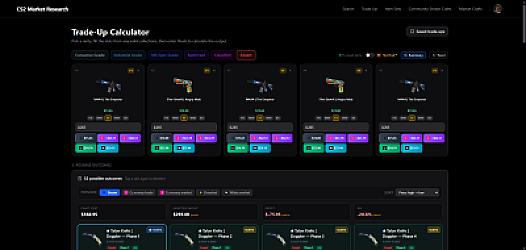 Trade-up contracts are now live on cs2marketresearch.com.