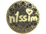 Sticker | n1ssim (Gold) | Cologne 2026