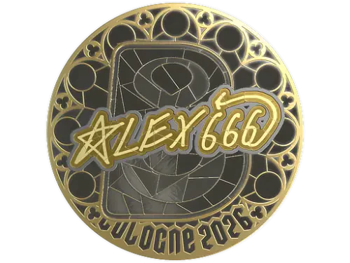 Sticker | alex666 (Gold) | Cologne 2026 Sticker | alex666 (Gold) | Cologne 2026