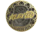 Sticker | alex666 (Gold) | Cologne 2026