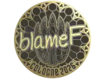 Sticker | blameF (Gold) | Cologne 2026