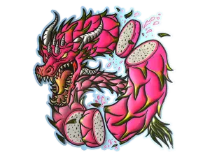 Sticker | Dragon Fruit (Foil)