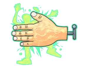 Sticker | High Five! (Glitter)