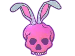 Sticker | Skull Bunny (Glitter)
