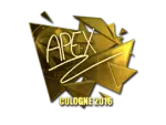 Sticker | apEX (Gold) | Cologne 2016
