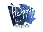 Sticker | Happy (Foil) | Cologne 2016