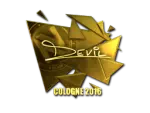 Sticker | DEVIL (Gold) | Cologne 2016