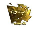 Sticker | kennyS (Gold) | Cologne 2016