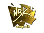 Sticker | NBK- (Gold) | Cologne 2016