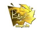 Sticker | B1ad3 (Gold) | Cologne 2016