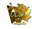 Sticker | olofmeister (Gold) | Cologne 2016