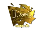 Sticker | dennis (Gold) | Cologne 2016