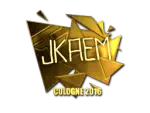 Sticker | jkaem (Gold) | Cologne 2016