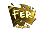 Sticker | fer (Gold) | Cologne 2016