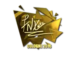 Sticker | fnx (Gold) | Cologne 2016