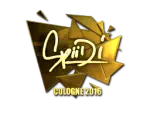Sticker | Spiidi (Gold) | Cologne 2016