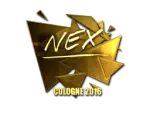 Sticker | nex (Gold) | Cologne 2016