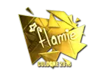 Sticker | flamie (Gold) | Cologne 2016