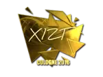 Sticker | Xizt (Gold) | Cologne 2016