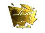 Sticker | jdm64 (Gold) | Cologne 2016