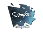Sticker | s1mple | Cologne 2016