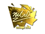 Sticker | nitr0 (Gold) | Cologne 2016