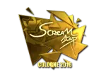 Sticker | ScreaM (Gold) | Cologne 2016