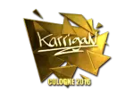 Sticker | karrigan (Gold) | Cologne 2016