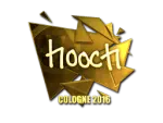 Sticker | hooch (Gold) | Cologne 2016