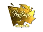 Sticker | pashaBiceps (Gold) | Cologne 2016