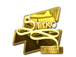 Sticker | STYKO (Gold) | Atlanta 2017