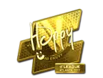 Sticker | Happy (Gold) | Atlanta 2017
